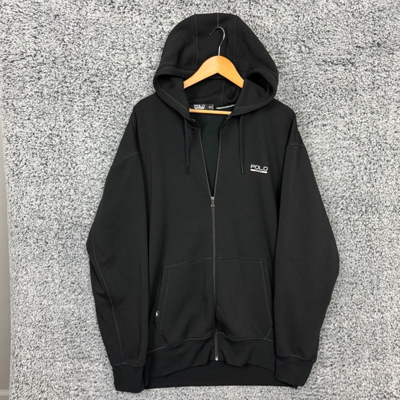 Polo by Ralph Lauren Black Zip-Up Hoodie - Picture 2 of 12